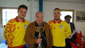 Luca Di Felice e Leonardo Polidori (cat. A) della Polisportiva Oriolo sez. Bocce Oriolo-Vejano
